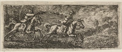 Due cavalieri in lotta da Pieter van Laer