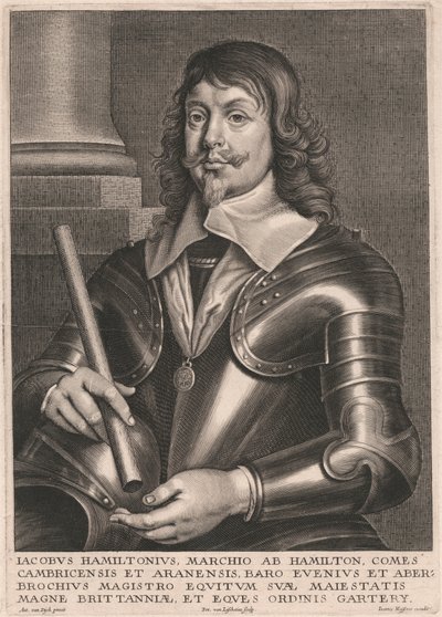 Jacobus Hamiltonius, marchio AB Hamilton, Comes Cambricensis et Aranensis da Pieter van Lisebetten