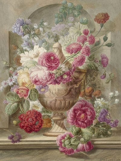 Vaso con fiori da Pieter van Loo