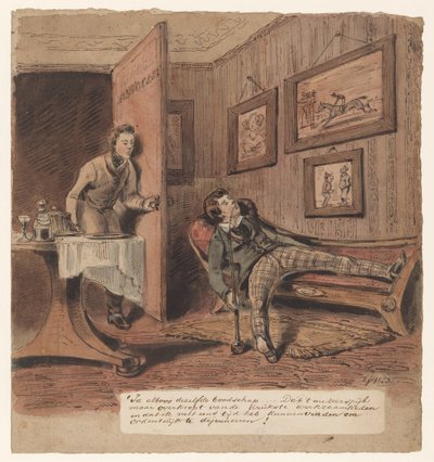 Caricatura con avvocato da Pieter van Loon