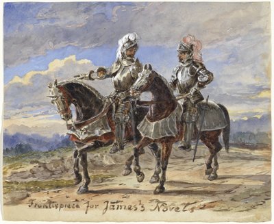 Due cavalieri in un paesaggio da Pieter van Loon
