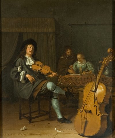Una festa musicale, c.1675 da Pieter van Slingelandt