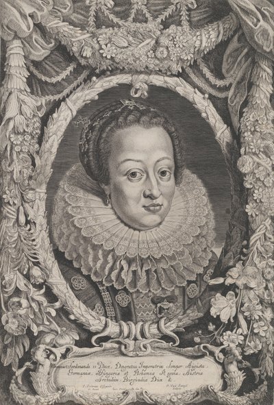 Eleonora, moglie di Ferdinando II, dalla serie Ferdinandus II et III Imperatorum Domu da Pieter van Sompel