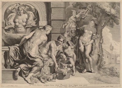 Erichthonios nel suo cesto da Pieter van Sompel after Sir Peter Paul Rubens