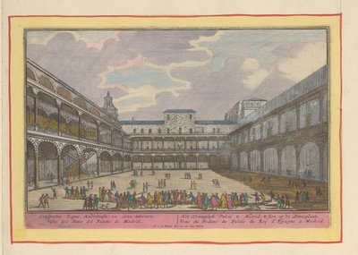 Cortile del Palazzo Reale di Madrid da Pieter van den Berge