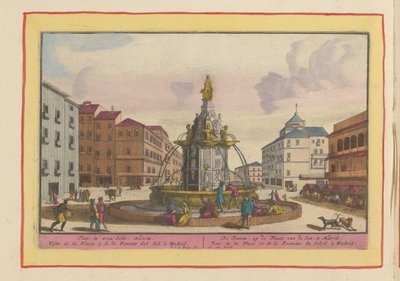 Fontana in Plaza Puerta del Sol a Madrid da Pieter van den Berge