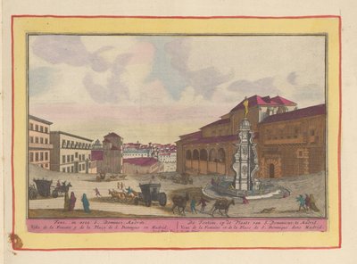 Fontana nella piazza di San Domenico a Madrid da Pieter van den Berge