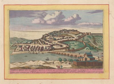 Veduta della città portoghese di Coimbra (Teatro della Spagna) da Pieter van den Berge