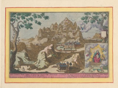 Vista del monte Montserrat da Pieter van den Berge