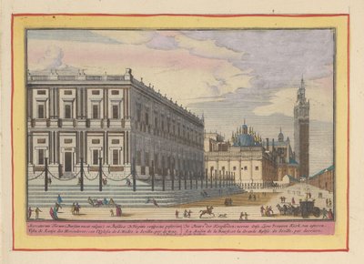 Vista della borsa di Siviglia da Pieter van den Berge