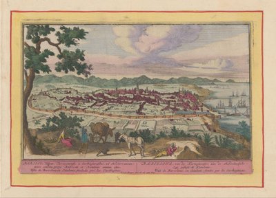 Vista della città di Barcellona da Pieter van den Berge
