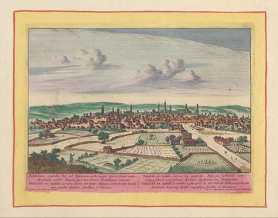 Veduta della città di Valladolid da Pieter van den Berge