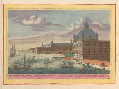 Veduta del Palazzo Reale di Lisbona da Pieter van den Berge