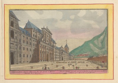 Veduta del cortile e della facciata dell