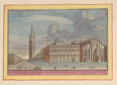 Cattedrale e torre Giralda a Siviglia da Pieter van den Berge