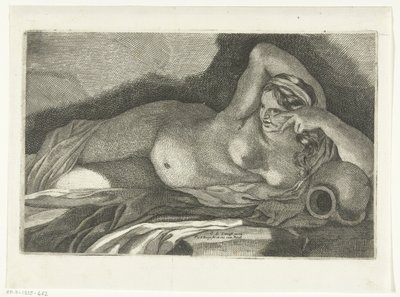 Nudo femminile reclinato da Pieter van den Berge