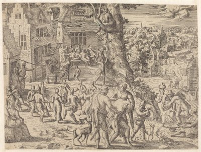 Festa contadina da Pieter van der Borcht (I) (attributed to)