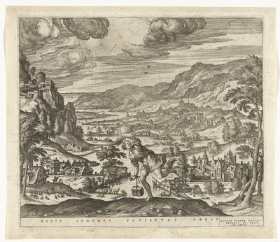 La povertà ostacola il progresso degli ingegni da Pieter van der Borcht (I)