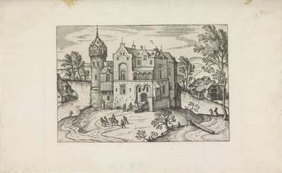Castello su un fiume da Pieter van der Borcht (I)
