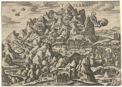 Montserrat, luogo di pellegrinaggio per la Vergine Maria da Pieter van der Borcht (I)