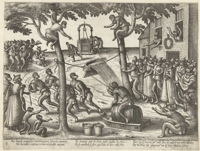 Gioco della tinozza (gioco delle scimmie) da Pieter van der Borcht (I)