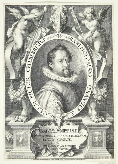 Dio si rivela ad Abramo sotto forma di angelo, e Abramo si alza da Pieter van der Borcht