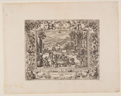 Settembre, da I dodici mesi da Pieter van der Borcht