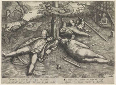 Paese della Cuccagna da Pieter van der Heyden (attributed to)