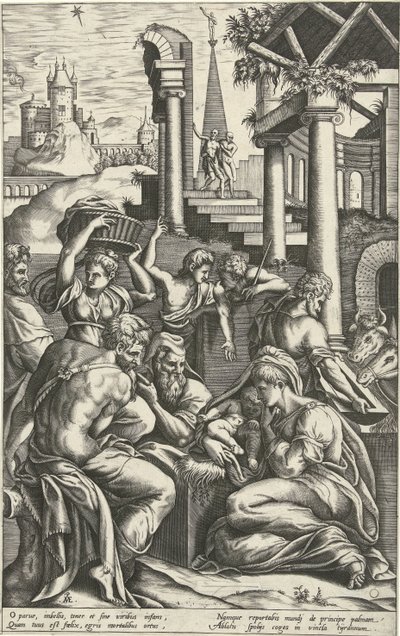 Adorazione dei pastori da Pieter van der Heyden