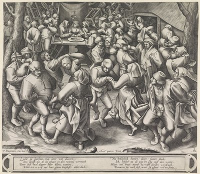 Danza al matrimonio contadino da Pieter van der Heyden