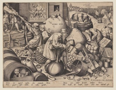 "Nemo Non" (Ogni uomo cerca il proprio profitto) da Pieter van der Heyden