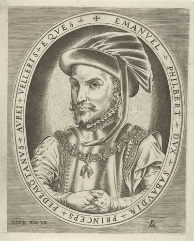 Ritratto di Emanuele Filiberto, duca di Savoia Ritratti di sovrani (serie) da Pieter van der Heyden