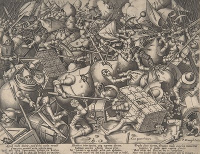 La battaglia per il denaro da Pieter van der Heyden