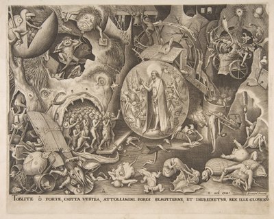 La discesa di Cristo nel Limbo, 1551 da Pieter van der Heyden