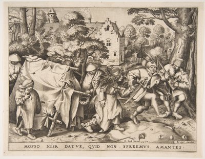 La sposa sporca o il matrimonio di Mopsus e Nisa, 1570 da Pieter van der Heyden