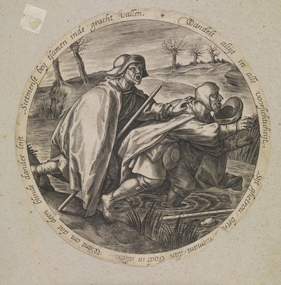I ciechi che guidano i ciechi da Pieter van der Heyden