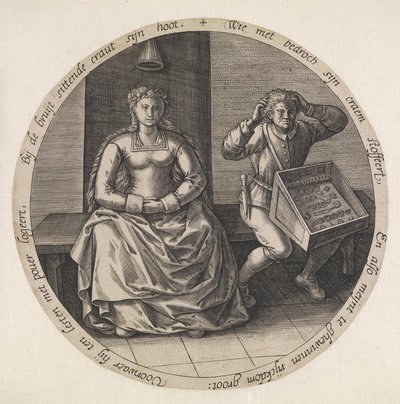 Il venditore ambulante spensierato da Pieter van der Heyden