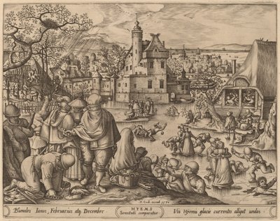 Inverno da Pieter van der Heyden after Hans Bol