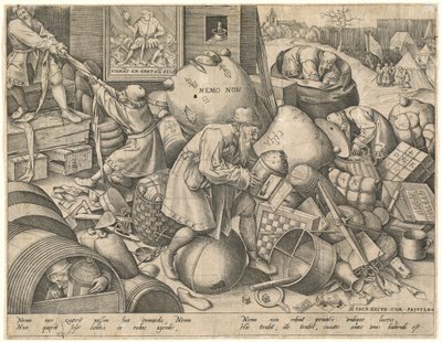 Ogni uomo da Pieter van der Heyden after Pieter Bruegel the Elder