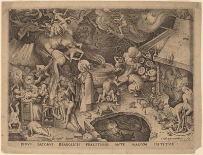 San Giacomo e il mago Ermogene da Pieter van der Heyden after Pieter Bruegel the Elder