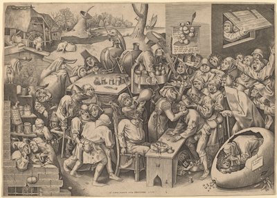 La strega di Malleghem da Pieter van der Heyden after Pieter Bruegel the Elder