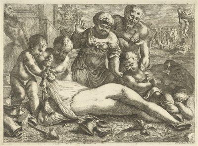 Una baccante ubriaca da Pieter van der Plas (II)