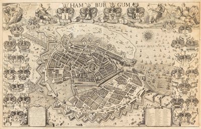 Mappa di Amburgo da Pietersen