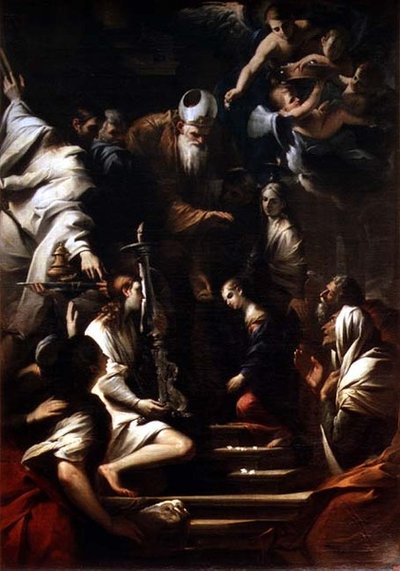 La presentazione della Vergine Maria, primi anni 1640 da Pietro Testa