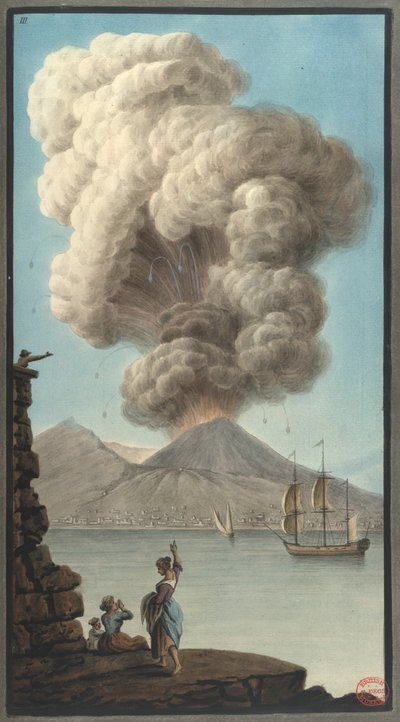 Eruzione mattutina del Vesuvio, da 