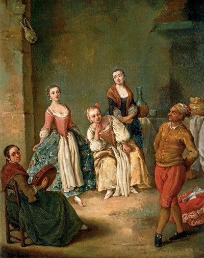 Danza Furlana ... (dipinto su tela) da Pietro (circle of) Longhi