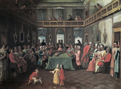 Concerto in una casa privata da Pietro (school of) Longhi