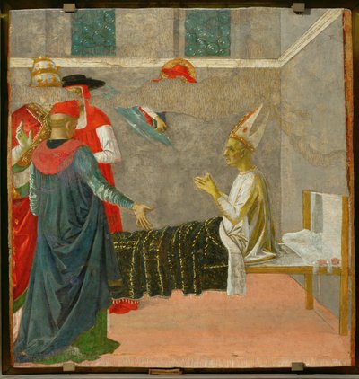 San Girolamo che rianima il cardinale Andrea ... da Pietro (studio of) Perugino
