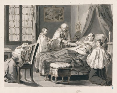 Estrema Unzione dai Sette Sacramenti da Pietro Antonio Novelli