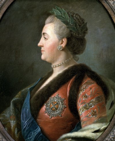 Ritratto di Caterina II la Grande, imperatrice di Russia da Pietro Antonio Rotari